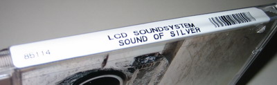 Sticky label on a new CD (LCD Soundsystem's Sound of Silver